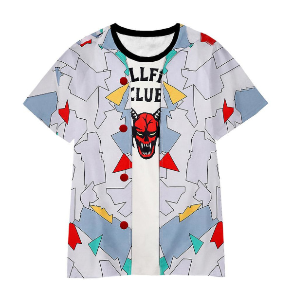 Stranger Things 4 Hellfire Club T-shirts för barn 5-10 år - Cosplay-toppar, presenter 9-10 Years