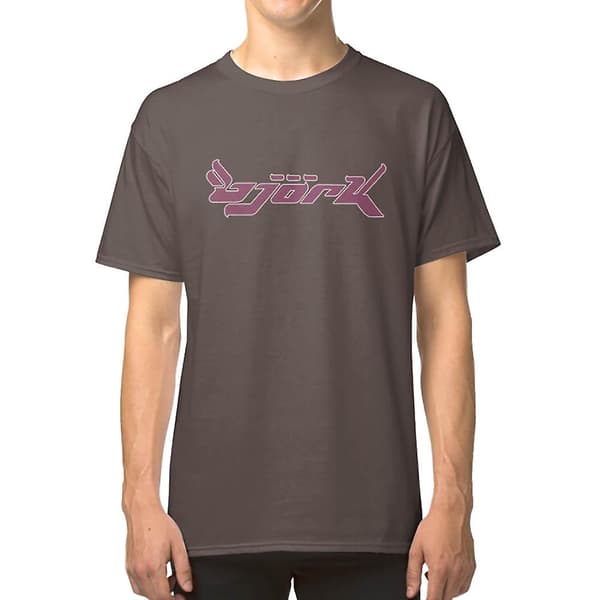 Bjork Vintage Logo (Dark Mallow) T-paita black M