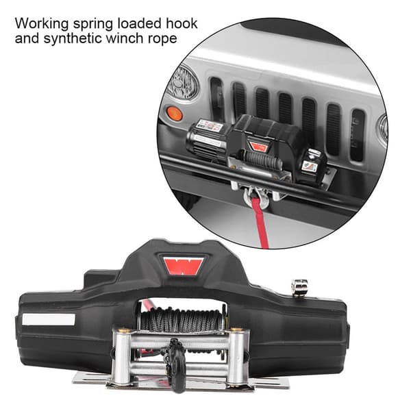 1/8 Scale RC Model Vehicle Crawler Car Accessories Dual Motor Winch With Remote Control