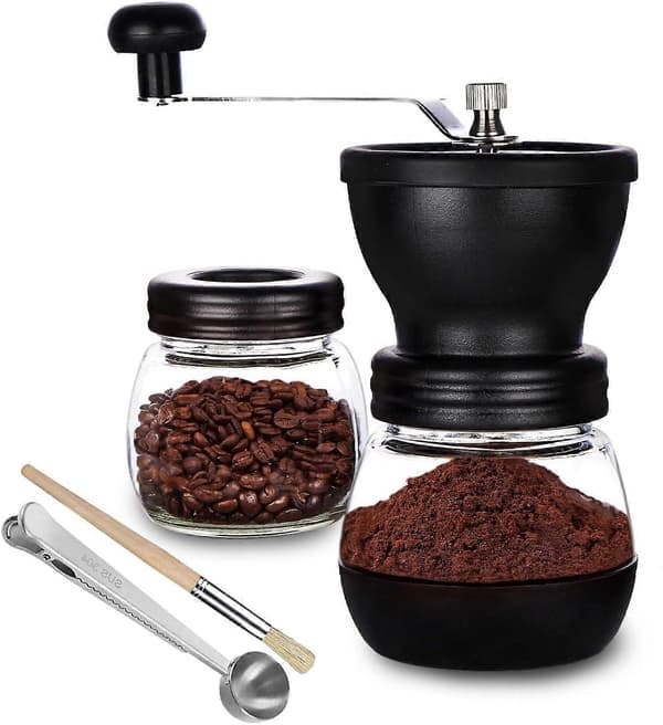 Manuel Kaffekværn, Keramisk Kværn, til Espresso og Filterkaffe