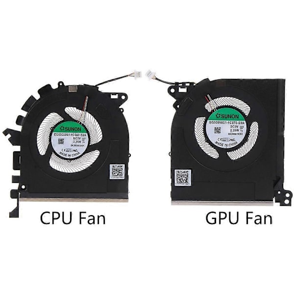 til ZBook Studio G7 Laptop CPU Køleventilator 5V 2.25W 4-pin GPU Radiator Ventilator GPU