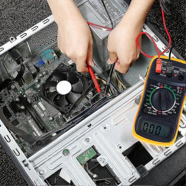 16pcs Adjustable Temperature Electric Soldering Iron Welding Multimeter Tool Kit EU Plug 220v