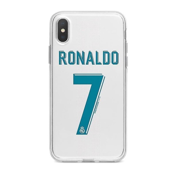 Fotbollsstjärnan Cristiano Ronaldo Telefonfodral Nr 7 För Iphone 8/xr/11/12/13/plus/pro/max Iphone X