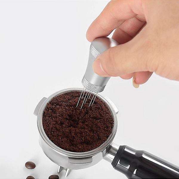 Wdt, Espresso-omrörare för Barista, 7-nåls Espresso-kaffeomrörare med Stativ