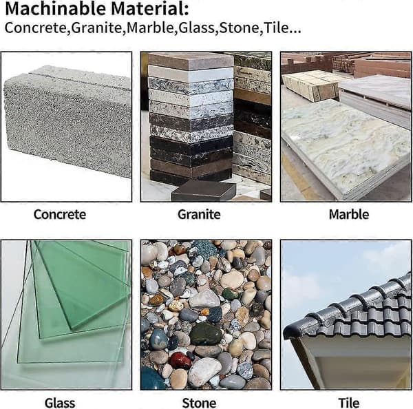 Diamanttrådssav - til skæring af fliser, sten, marmor, beton, granit, keramik, glas