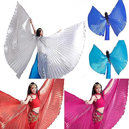 Fianao Kvinder Mode Egyptisk Egypten Mavedans Professionel Kostume Isis Vinge Light Sky Blue