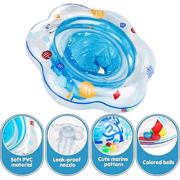 Svømme Ring Baby, Oppustelig Baby Svømmesæde Svømmehjælp Svømmetræner Børn Toddler Svømme Ring Flyde