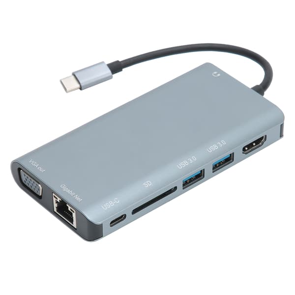 USB3.0 8-in-1 C-tyypin sovitinnapa tietokonetarvikkeet