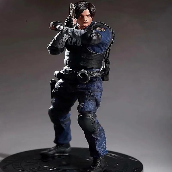Biohazard Evil Karaktär Jill Valentine Leon Scott Kennedy 30cm Staty Actionfigur Leksaker 2