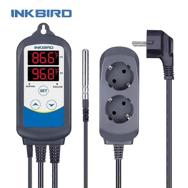 ITC-310T-B Treffer Automatisk 12 Perioder Timer Temperaturkontroller med Programmerbar Timerfunksjon og Enkel/Syklusmodus EU socket
