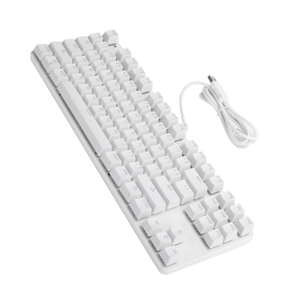 Mechanical Keyboard 87 Keys USB2.0 Wired Backlight Gaming Office Supplies Computer Components 919-10