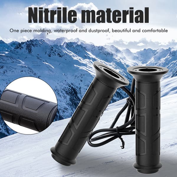 12V Motorcycle Handlebar Heater Cover Adjustable Temperature Electric Heating Waterproof Grip