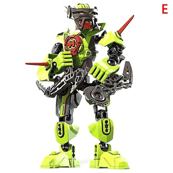 Star Warrior Soldier Bionicle Hero Factory Robot Figur Byggeklods Model Legetøj Børnegave Green