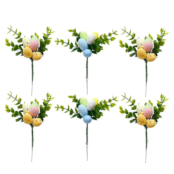 Påskäggsträdspinnar DIY Blomdekoration, Äggträdgrenar DIY Påskstammar