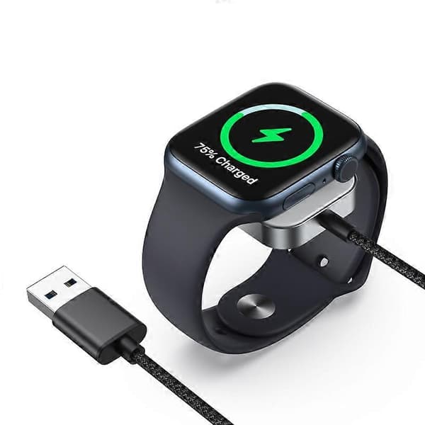 For Apple Watch USB-grensesnitt Magnetisk Lader Blue