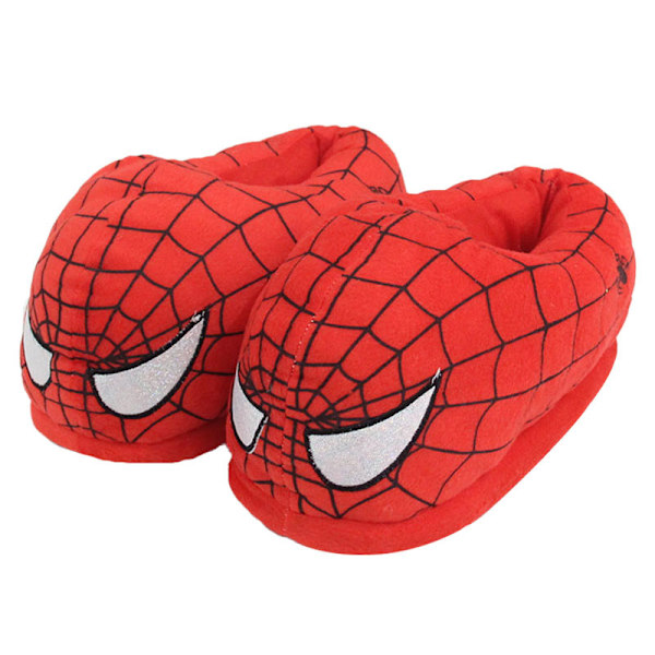 Bløde hjemmesko En størrelse sko længde 28cm behagelige indendørs sko Sød tegneserie dyre design Perfekt til par og gaver Spider-Man