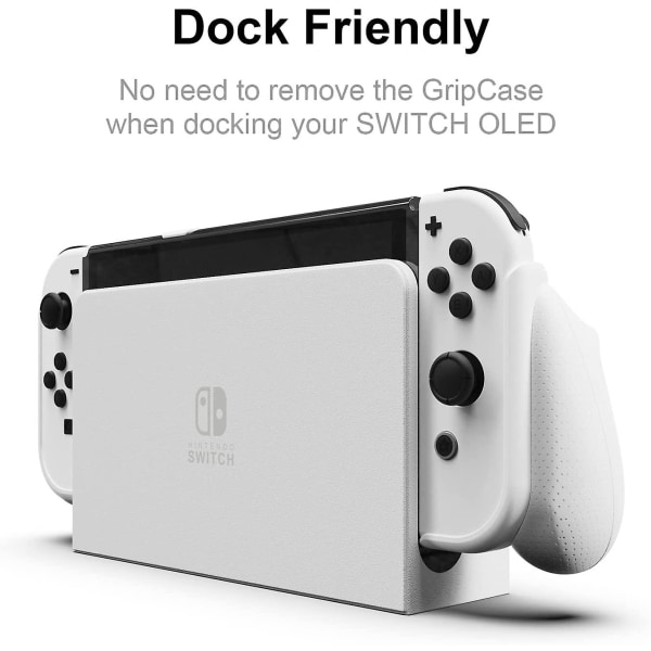Neogrip Ergonomiskt Grepp Skyddande Fodral Set För Nintendo Switch Oled Red - Blue