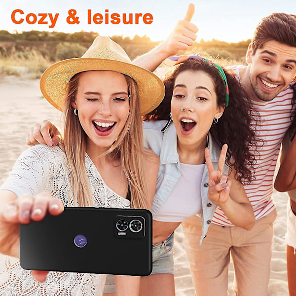 TPU-fodral för Motorola Edge 30 Neo 5G med mjuk foder, 2,2 mm stötskyddande telefonfodral Black