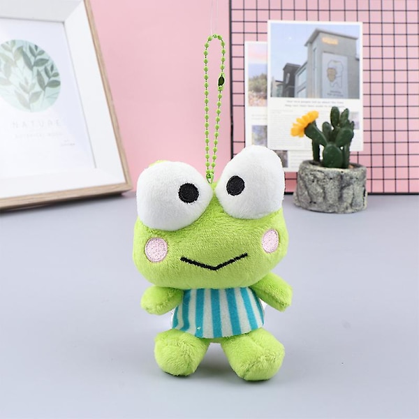 Anime Sanrio Kerokero Keroppi -avaimenperä söpö piirretty plussleluhahmo-setti riipus A