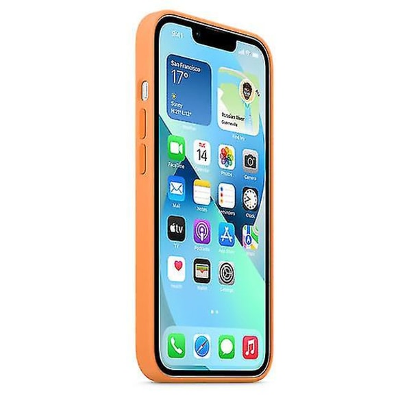 Silikontelefondeksel til Iphone 13 Marigold