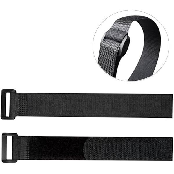 Premium sort Velcro-kabel sæt, alsidigt Velcro sort Black set3
