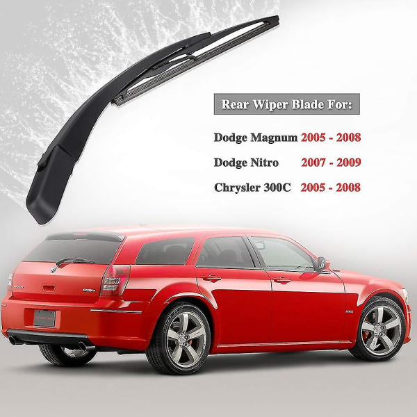 Bagrudevisker til bagrude og vinduesviskerarm til Dodge Magnum 2005-2008, Dodge Nitro 2007-2009, ch