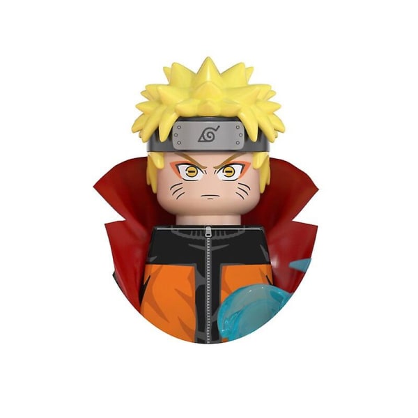 Naruto Sasuke Kakashi Akatsuki Byggklossar Anime Cartoon Mini Actionfigurer Huvudmontering Leksaker Barnfödelsedagspresenter K2049