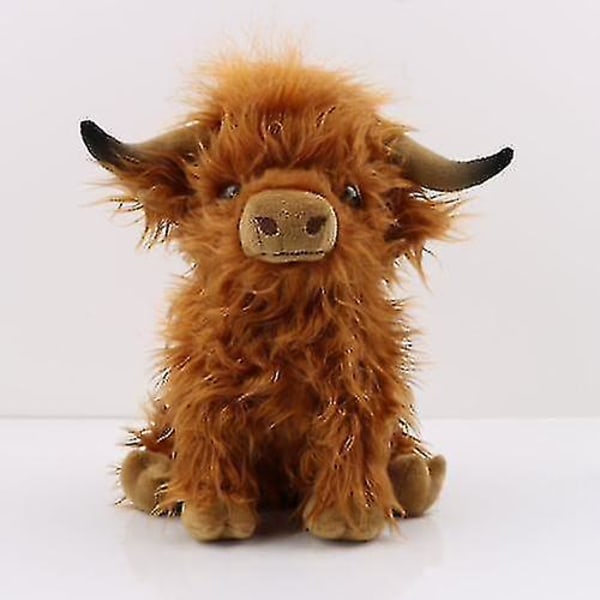 26 cm Highland Cow Cuddly Soft Toy - Scottish Scotland Cow Plys