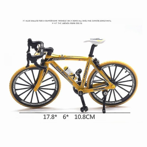 Racing Cycle- Cross terrengsykkel, metall modell sykkel Yellow
