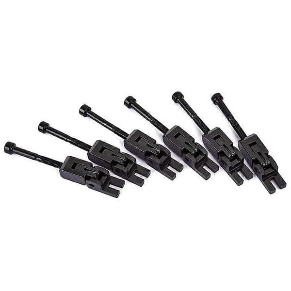 Set med 6 Dubbla Låsningssystem Låsta Sadel för Floyd-Rose Gitarr Tremolobro (Svart) Black
