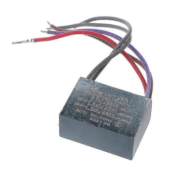 Cbb61 Loftventilator Kondensator 4.5uf+6uf+6uf 5 Ledninger 250v 5 Hastigheder Startkondensator