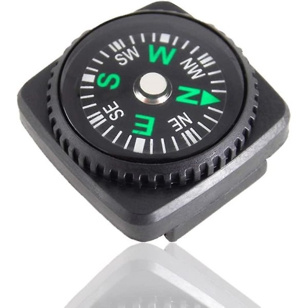 Minikompassknapp Kompass för Paracord Armband Vätskefylld kompass Watch Band Paracord Armband Paracord Armband
