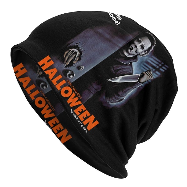 Michael Myers Knive Kunst Slouchy Beanie Hat Kvinder Mænd Halloween Horror Film Hip Hop Strikkede Skullies Beanies Kasket Til Vinter Ski 6