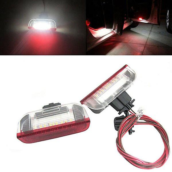 4 st LED-dörrvarningsljus Välkomstprojektor för Golf 6 7 Jetta Mk5 Mk6 Passat B6 B7 Cc Tiguan