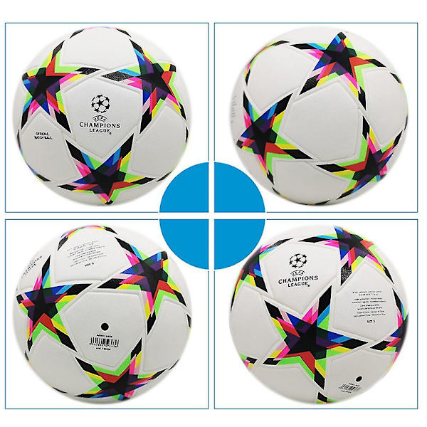 VM 2023 Fotboll Champions League Stjärnmönster Fotbollsträningsboll Storlek 5