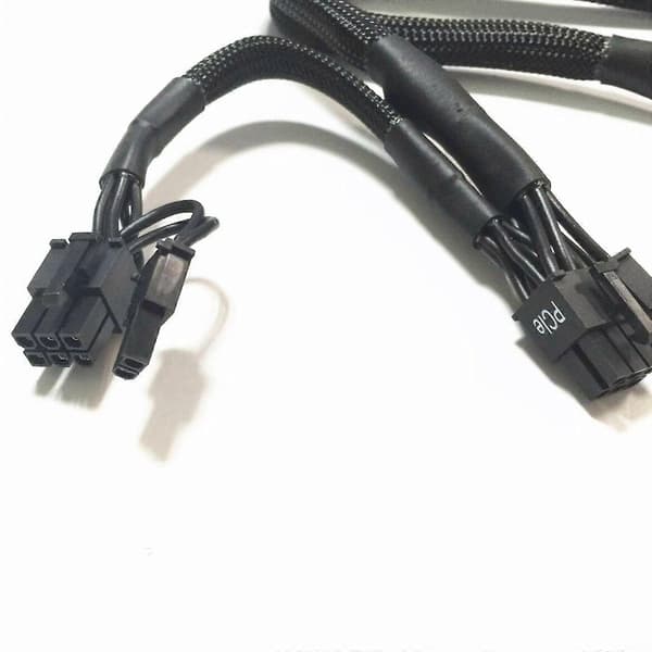 Pci-e 8-ben Til Dobbelt 6+2-ben Modulær Strømforsyning Gpu-kabel Til Corsair Rm1000x