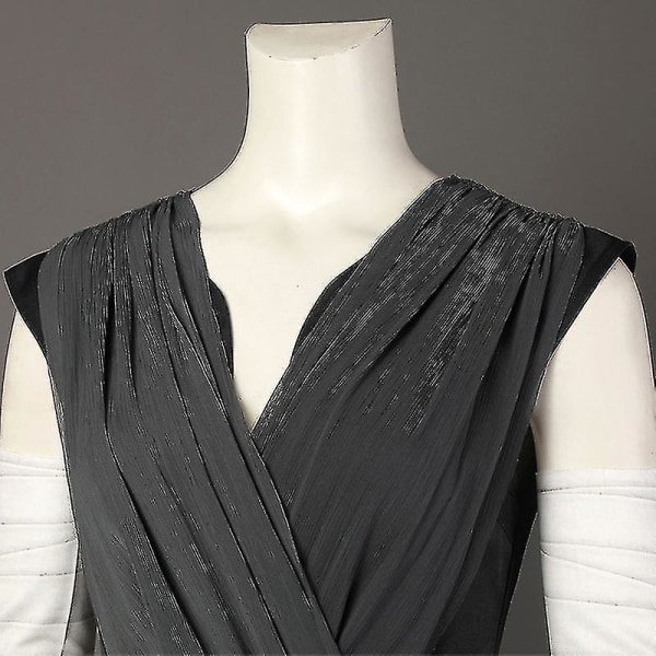 Rey Cosplay Kostymer Svart Jedi Knight Full Set Halloween Karneval Kostym För Vuxna XXXL