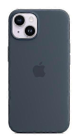 Silikon telefondeksel kompatibelt med iPhone 14 Storm Blue