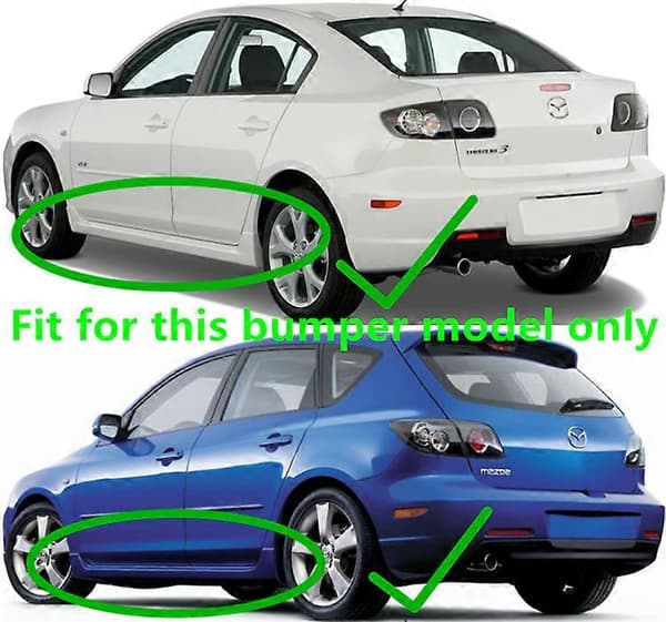 Stänkskyddsstänkskärmar för 2004-2009 Mazda 3 S GT SP23 MazdaSpeed