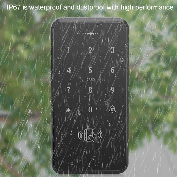 Password Access Control IP67 Waterproof Backlit Keypad Controller 125KHz WG26/34 3000 Users