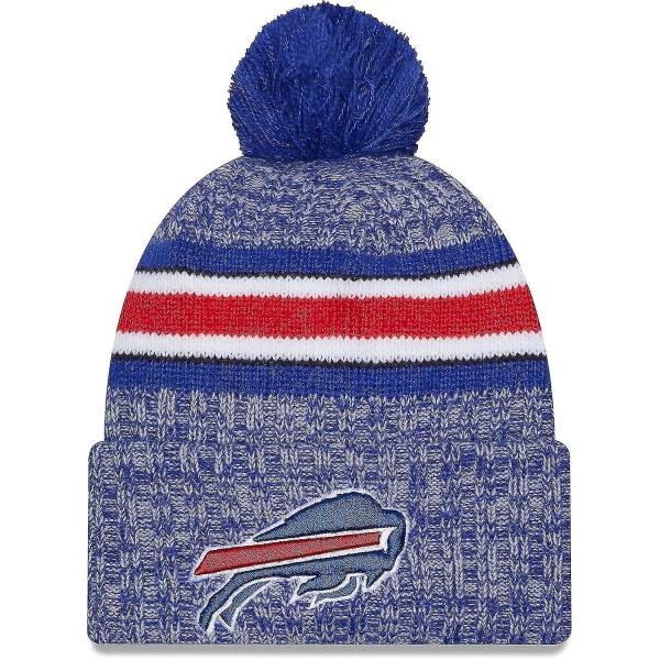 NFL Sideline Sport Strikket Hat Amerikansk Fodbold 2023/2024 Vinterhat Med Poms En Størrelse Alle Hold SportKnit to Bill-Blue31882