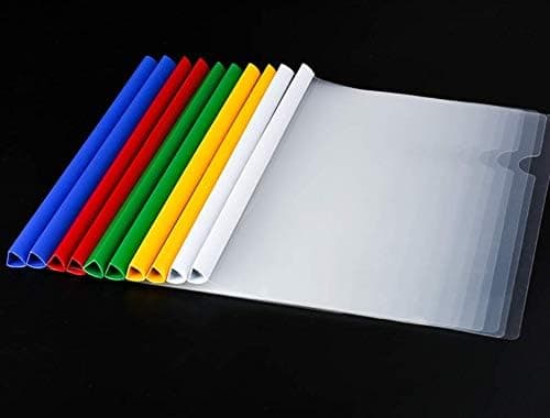 Transparent Report Covers with Solid 10mm Sliding Bar (Clear Presentation Folders for Resumes, for Letter/A4 Size)