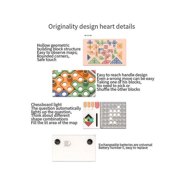 Super Block Barnas Intelligente Puslespill Logisk Tenkning Pass Magnetisk Elektronisk Puslespill Byggeklosser