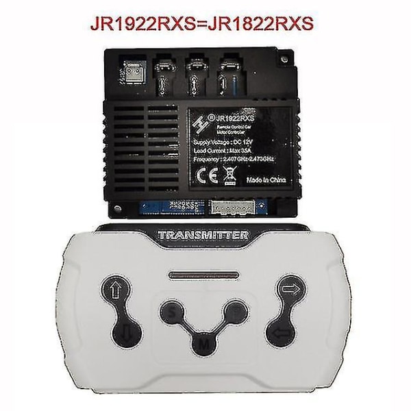 Jr-rx-12v elektrisk bil for barn Bluetooth-fjernkontrollmottaker, jevn startkontroller Jr1958rx og Jr1858rx/jr1738rx JR1922RXS Full set