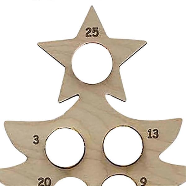 Adventskalender i tre juletrenedtelling B