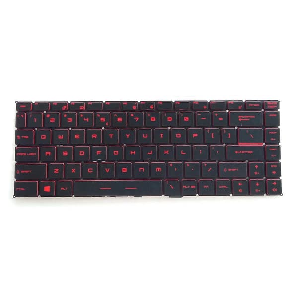 Bärbar dator tangentbord US Layout Hållbart bakgrundsbelyst för MSI GF63 8RC Premium