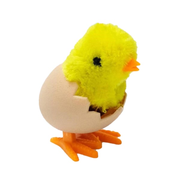 Easter Bounce Chick Broken Shell Chicken Multicolor Plastic + Plush Interactive Toys shape 6