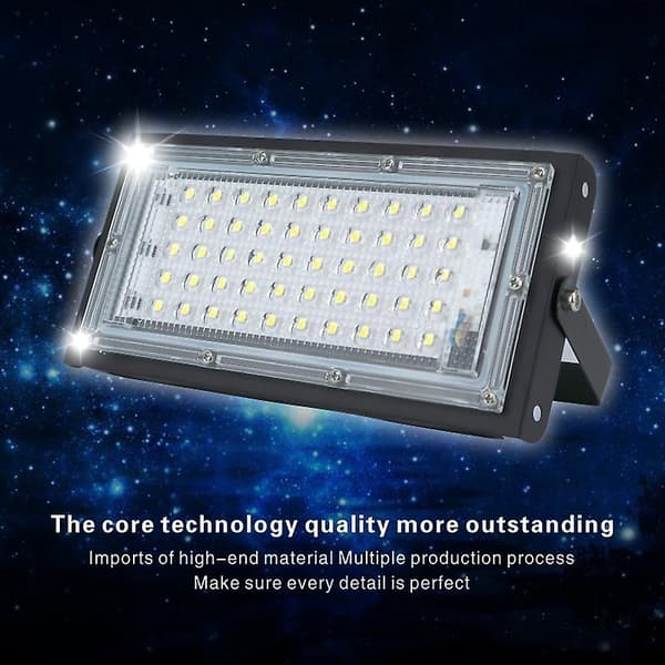 50W IP65 Vanntett Utendørs LED-Flomlys Warm White