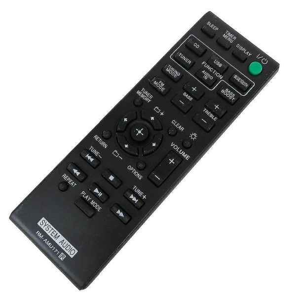 Erstatning Rm-amu171 for Sony System Audio Fjernkontroll Cmt-sbt100 Hcd-sbt100 Cmt-sbt100b Hcd-sbt