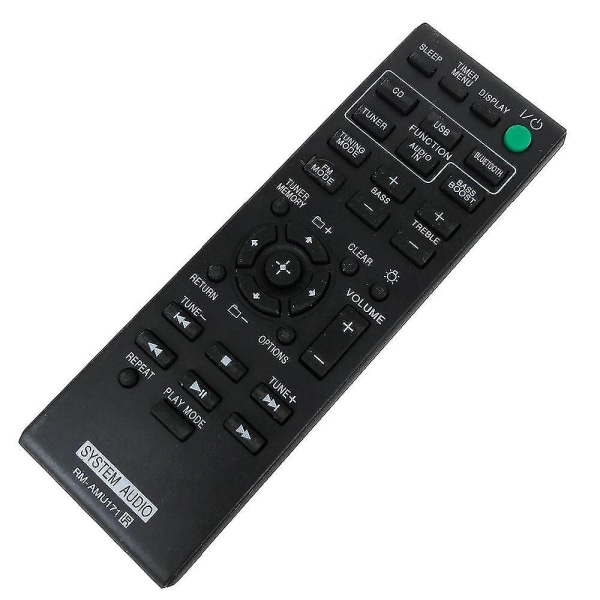 Reservedeler RM-AMU171 for Sony System Audio Fjernkontroll CMT-SBT100 HCD-SBT100 CMT-SBT100B HCD-SBT